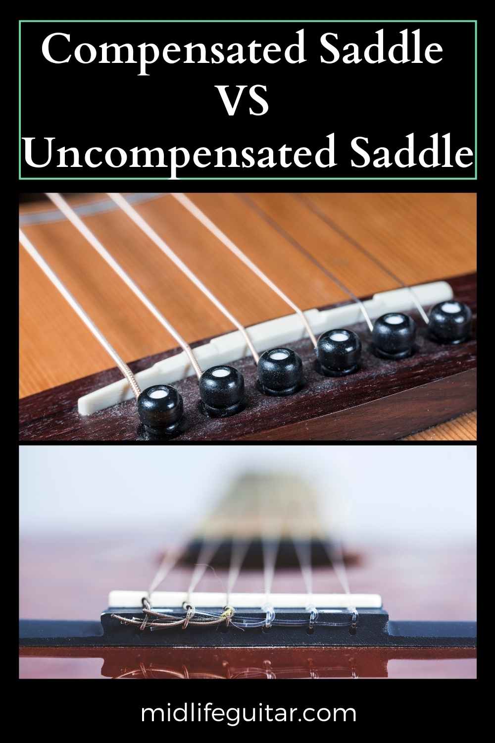 Compensated Saddle VS Telecaster Midlife Guitar