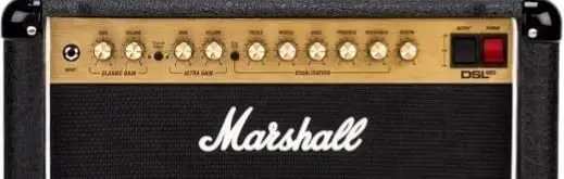 All the controls for the Marshall DSL20CR Guitar Combo Amplifier