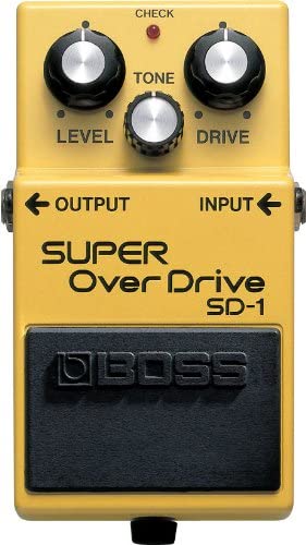 Yellow Standard BOSS Super Overdrive Guitar Pedal (SD-1)