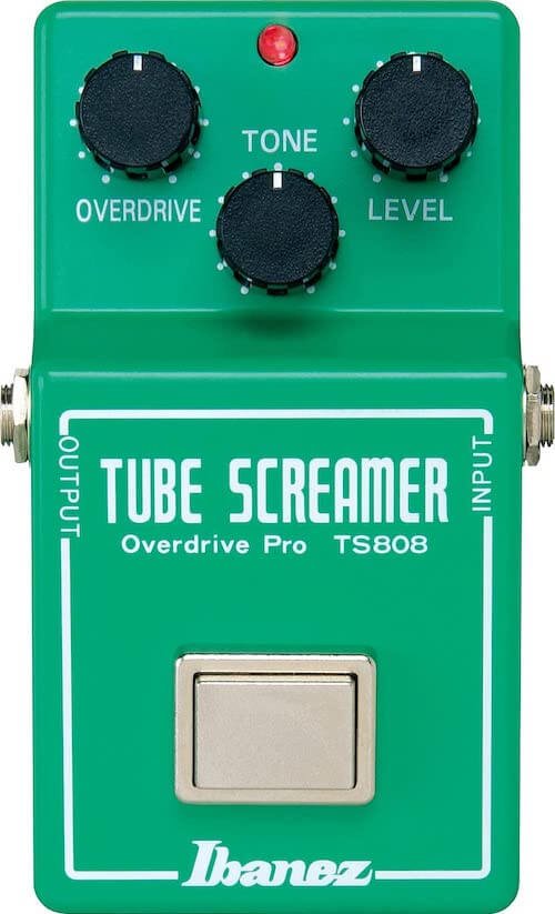 Green Ibanez TS808 Overdrive Pedal